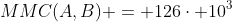 MMC(A,B) = 126cdot 10^3