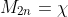 M_{2n}=\chi _{m2} \frac{\mu _{1}}{\mu _{2}} H_{1n}
