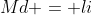 Md = li+ h ( frac{(frac{N}{2})-Fant}{Fmd})