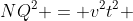 NQ^2 = v^2t^2 + (delta - ut)^2