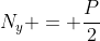 N_{y} = frac{P}{2}