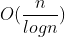 O(\frac{n}{log n})