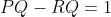 PQ-RQ=1