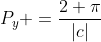 P_{y} =frac{2 pi}{|c|}