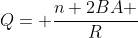 Q= frac{n 2BA }{R}