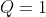 Q=1+4cdot (0,8)^{2P}