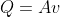 Flow rate formula