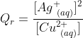 Q_r=\frac{[Ag^+_{\ (aq)}]^2}{[Cu^2^+_{\ (aq)}]}