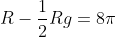 R-\frac{1}{2}Rg=8\pi GT