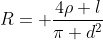 R= frac{4
ho l}{pi d^2}