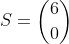 S=inom{6}{0}+inom{6}{1}+inom{6}{3}+inom{6}{4}+inom{6}{5}