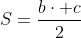 S=frac{bcdot c}{2}