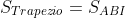 S_{Trapezio}=S_{ABI}+S{DCI}+frac{4}{3}S_{ABI}+frac{3}{4}S_{DCI}