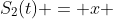 S_2(t) = x + frac{gt^2}{2}