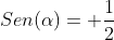 Sen(alpha)= frac{1}{2}