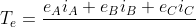 \fn_phv T_{e}=\frac{e_{A}i_{A}+e_{B}i_{B}+e_{C}i_{C}}{ \omega _{m}}