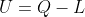 \Delta U=Q-L