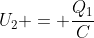 U_{2} = frac{Q_{1}}{C}