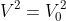 V^2=V_0^2+2acdotDelta S