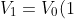 V_1=V_0(1+gamma Delta T)