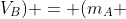 d(V_A+V_B) = (m_{A} + m_B)