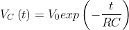 Vc (t) = Voerp (RC)