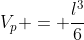 V_p = frac{l^3}{6}