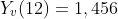 Y_v(12)=1,456