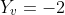Y_v=-2