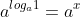 a^{log_a1}=a^x