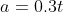 a=0.3t