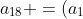 a_3+a_{18} =(a_1+2r) +(a_1+17r)