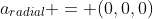 a_{radial} = (0,0,0)