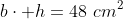 bcdot h=48,,cm^2