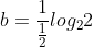 b=frac{1}{frac{1}{2}}log_22