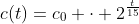 c(t)=c_0 cdot 2^{frac{t}{15}}