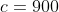 c=900
