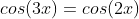 b)cosx+cos(2x)+cos(3x)=cos(2x)+2.cos(frac{3x+x}{2}).cos(frac{3x-x}{2})