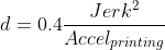 Junction Deviation formula