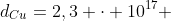 d_{Cu}=2,3 cdot 10^{17} ; kg/m^3