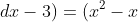 (x^3+cx^2+dx-3)=(x^2-x+2) cdot (x+p)-5