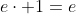 ecdot 1=e