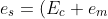 e_{s}=(E_{c}+e_{m})sin\omega _{c}t