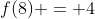 f(8) = 4+ frac{3}{2}