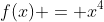 f(x) = x^4+x^3+px^2+x+q