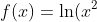f(x)=ln(x^2+x+1)
