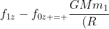 f_{1z}-f_{0z = }frac{GMm_1}{(R+r)^2} - frac{GMm_0}{(R^2)}\ Rightarrow frac{GMm}{R^2}[frac{1}{(1+frac{r}{R})^2}-1]