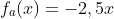 f_{a}(x)=-2,5x+5