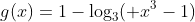 g(x)=1-log_{3}( x^3-1)