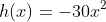 h(x)=-30x^2+960x+11070